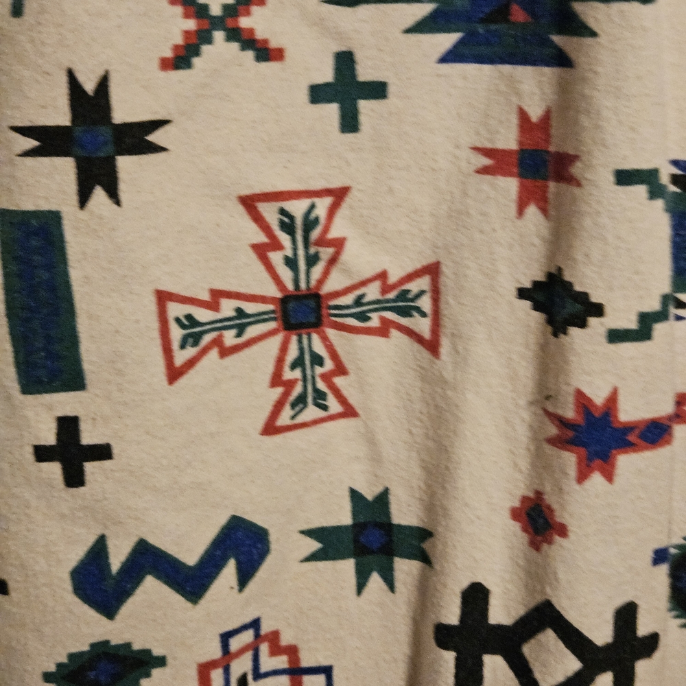 Rancho Deluxe Cream/Rust/Blue Aztec Southwestern … - image 6